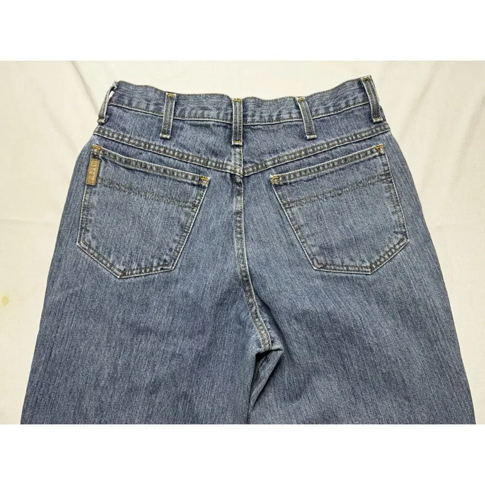 Cinch Men's Straight Leg Med Wash Blue Western Cowboy Jeans - Size 30x29.5 - Picture 4 of 7